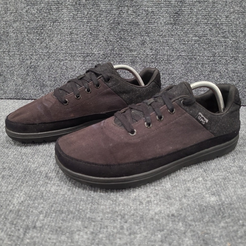 Lems Chillum Blackjack Sneakers Black Canvas Minimalist Shoes Mens 10.5